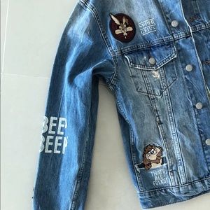 ZARA LOONEY TUNES DENIM JACKET